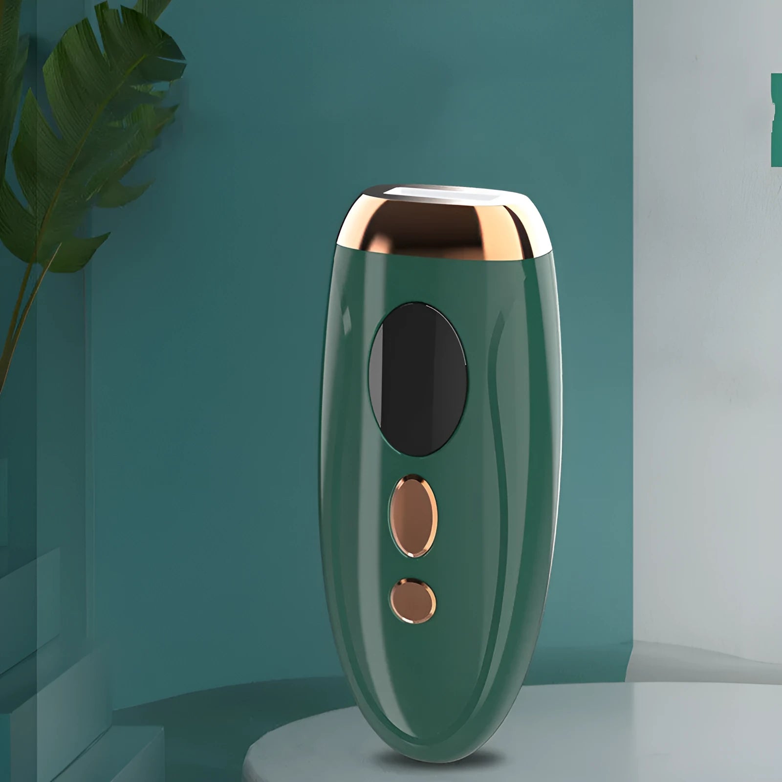 Laser freezing point epilator in green and white colours for full body hair removal
