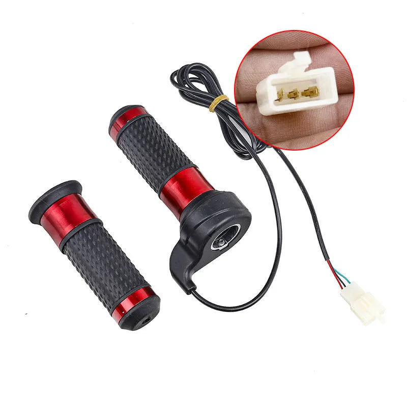 Three-wheel electric car accelerator handle plastic three-speed rotation black with speaker