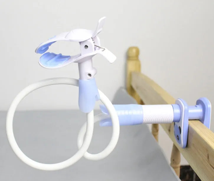 Extended 1.05 metre feeding bracket with adjustable arm for hands-free baby bottle support