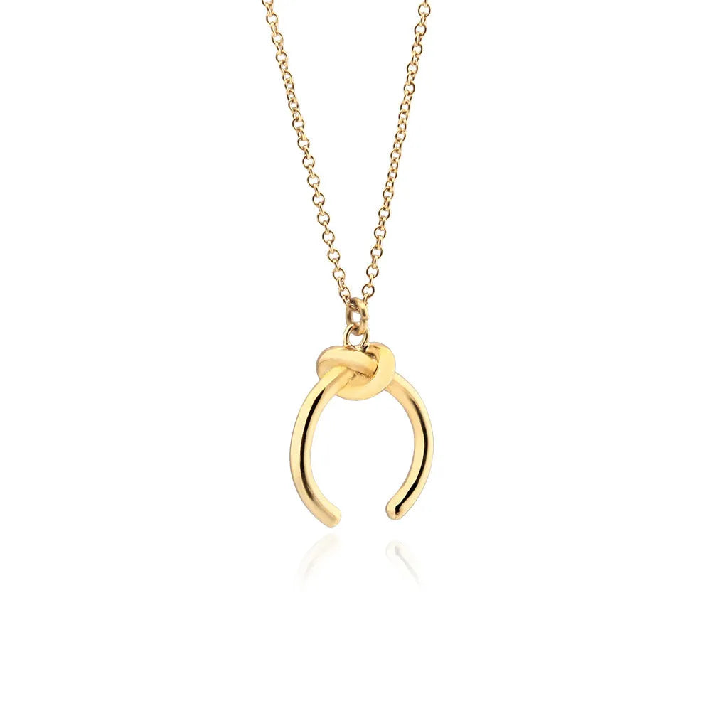 Copper pendant necklace with electroplated gold finish and adjustable cross chain