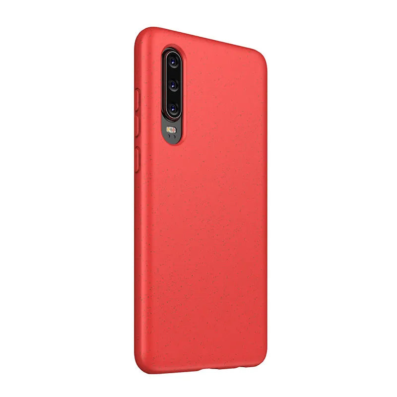 Huawei P30 mobile phone case in TPU material showing back cover design with multiple colour options