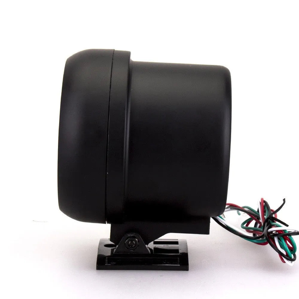 Blue light pointer car tachometer 0-8000 RPM 95mm diameter black plastic housing