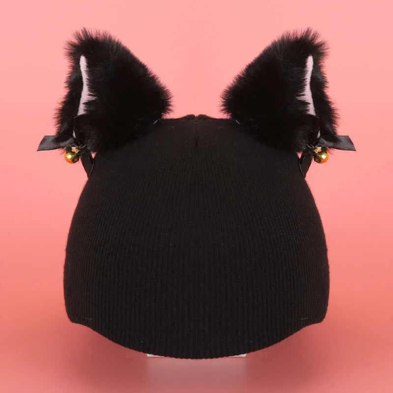 Plush fabric cartoon helmet hat decoration for ski helmets in multiple style variations
