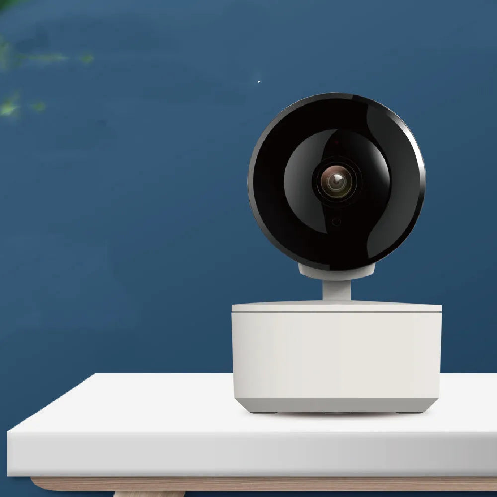 Smart WiFi indoor security camera with 1080p resolution and PTZ rotation capability