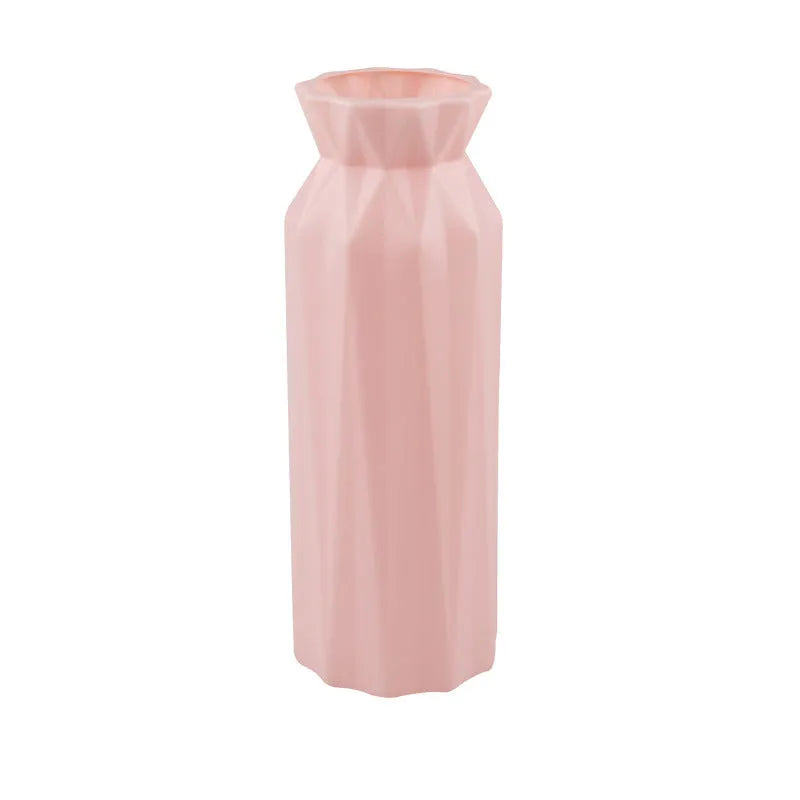 Drop-resistant melamine vase in green, grey, pink or white colour with 7.2 cm base diameter