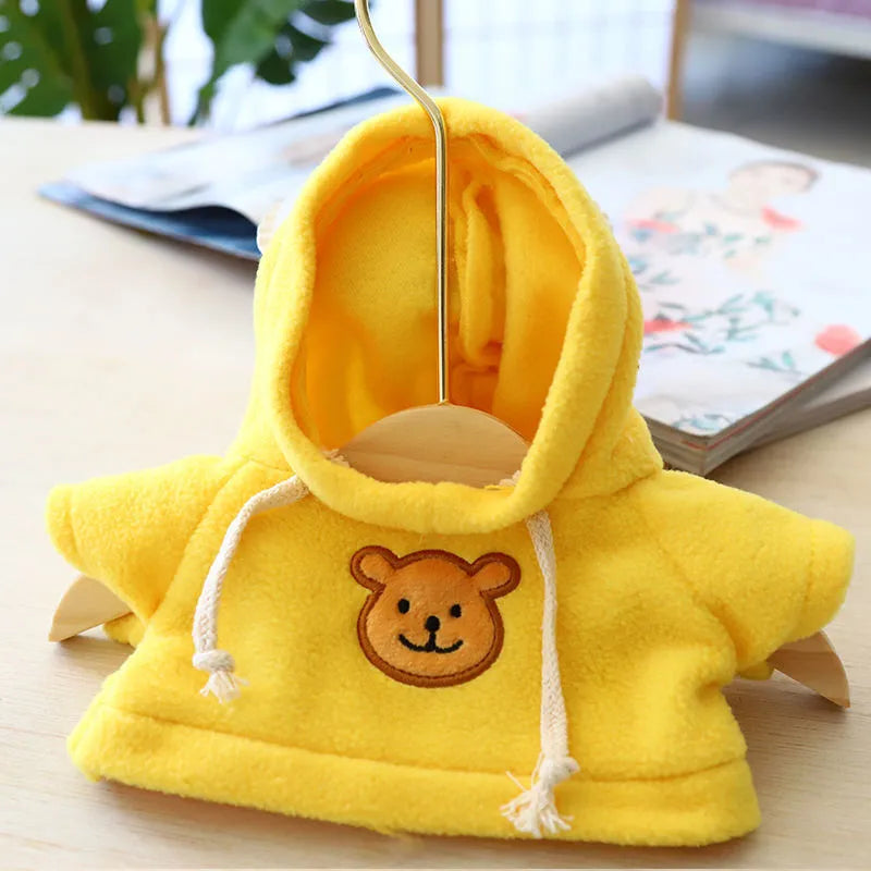 Blue balaclava-style dog hoodie made of soft cloth, shown on a model dog.