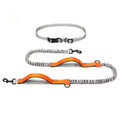 Pet outdoor running dog leash telescopic polyester foam handle fluorescent green 270g 2.5cm bandwidth