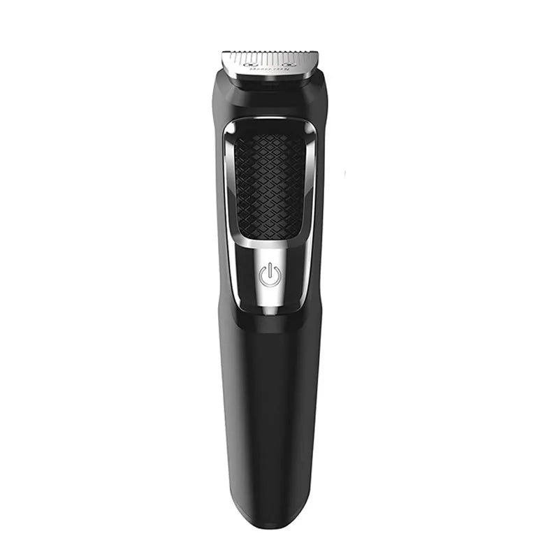 Multifunctional nose and beard hair clippers with lithium battery and flushable blades