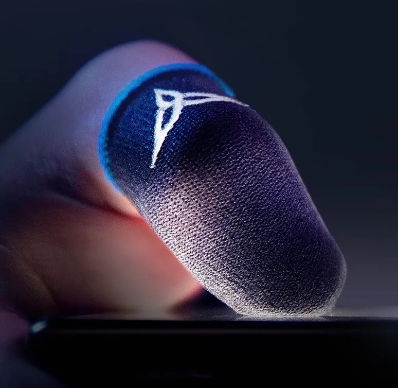 Carbon fiber joystick sleeve for game console in blue with USB interface