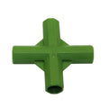 3-way and 4-way PP plastic plant support connectors for 11mm garden stakes