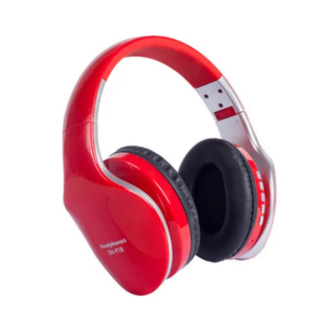 HobbyLane Bluetooth headset in black, red or white colours with over-ear design and wireless connectivity