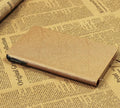 A6 soft PU leather notebook with pen slot, 100 pages, forest paper, available in seven colours
