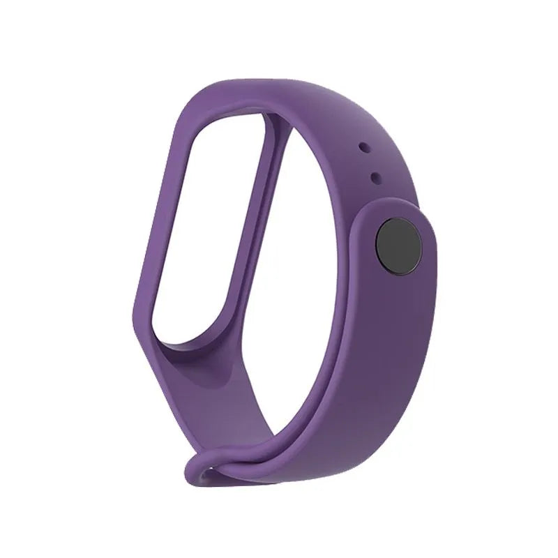 Silicone replacement strap for XIAOMI MI Band 3 smartwatch in multiple colour options