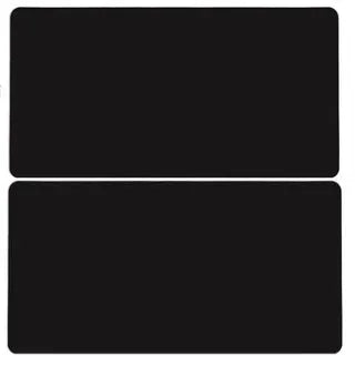Oversized double-sided PU mouse desk pad in large size with blue yellow colour option