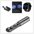 Bluetooth 5.0 wireless sport earbuds with graphene film speaker and silicone earmuffs in black