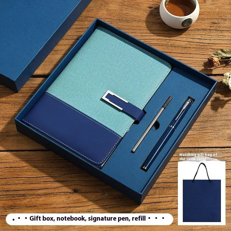 A5 soft leather notebook in business brown colour with wood-free paper pages