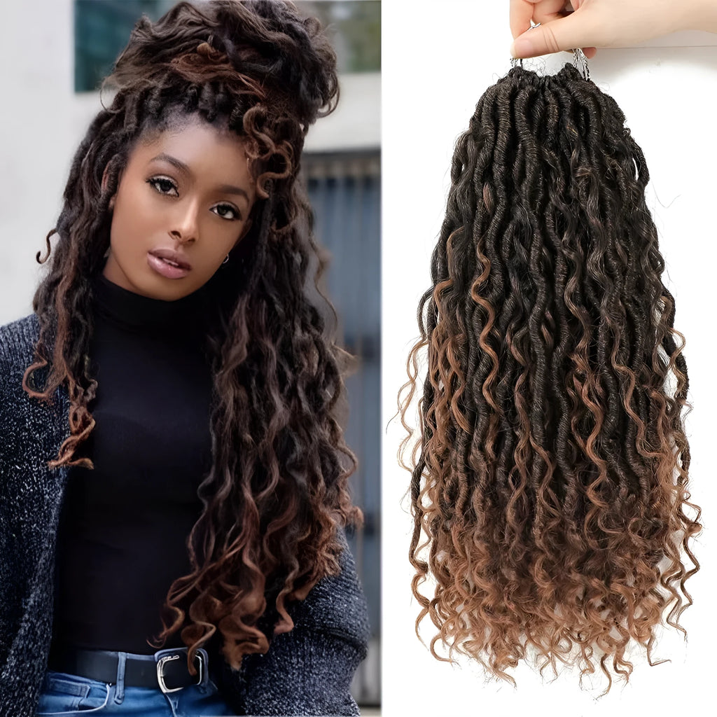 Feizifeizi Concubine chemical fibre dirty braids crochet hair for ladies, 14 inch length, colour option A