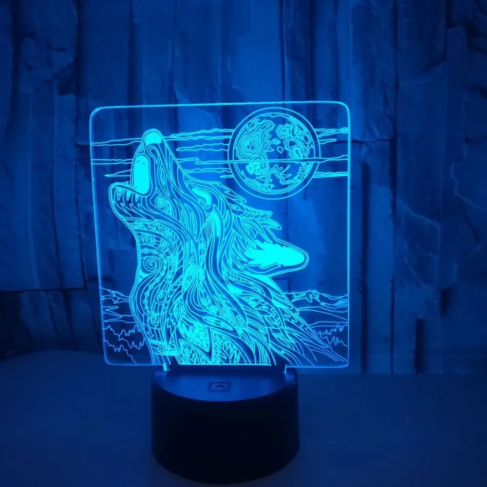 Compact white ABS base LED desk lamp with touch controls and remote, displaying multiple colour options.