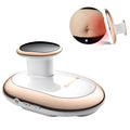 Rechargeable EMS body shaping massager with 6-level gym fitness and 6-level slimming modes, 1800mAh battery, pulse frequency 1000Hz, 156x90x66.5mm, for abdomen, back, arms, thighs, calves, white