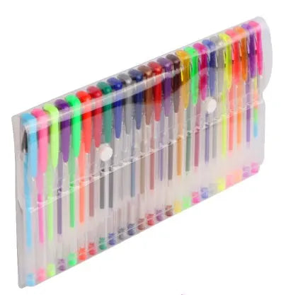 Pack of colour gel pens with a 2.2mm large inner diameter ink tube for smooth writing.