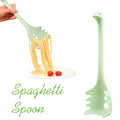 Plastic kitchen spoon and spaghetti spoon set with multifunction shovel for cooking and serving