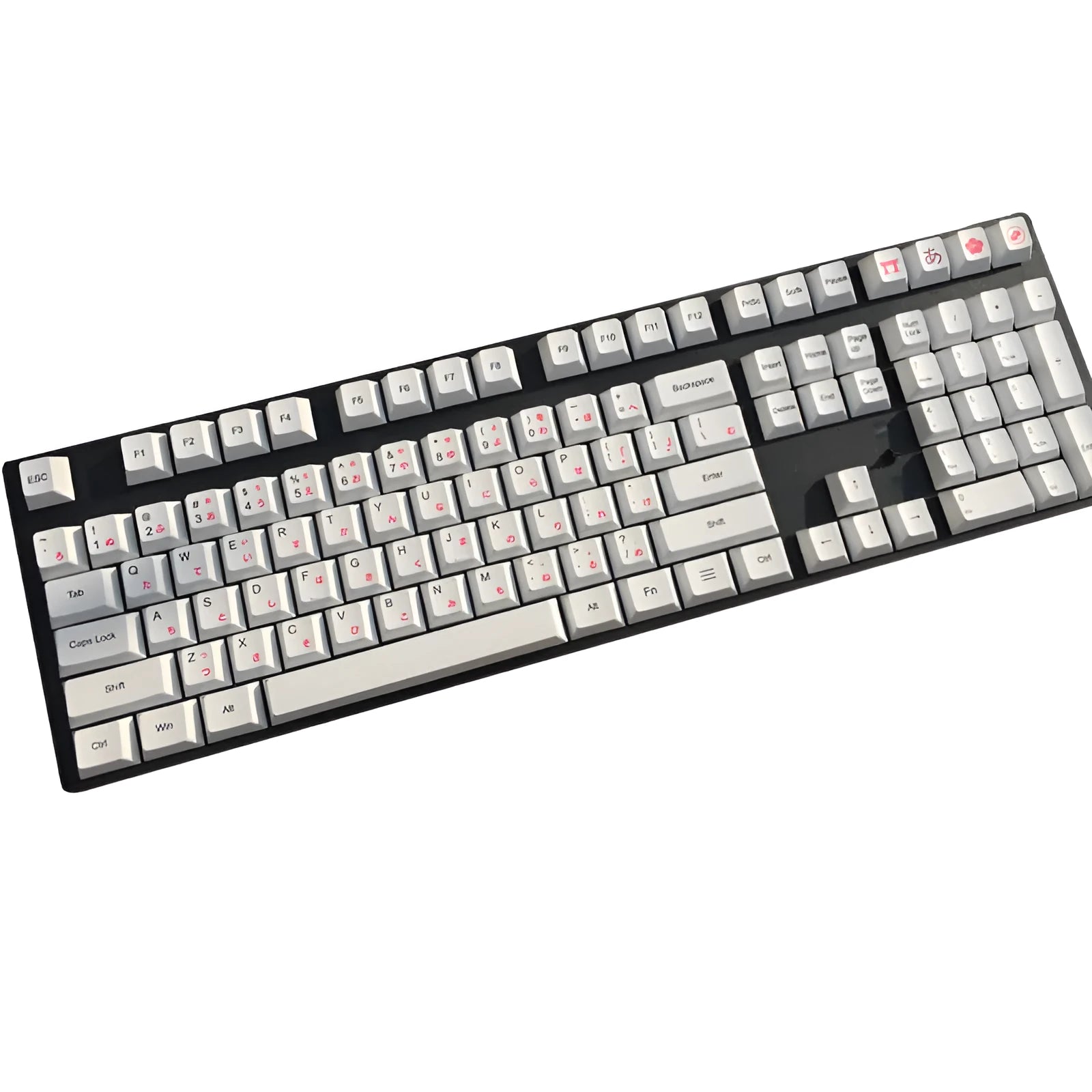 Japanese Russian Korean PBT sublimation keycaps for mechanical keyboards with five-sided space bar