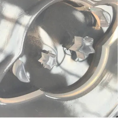 Silicone DIY mould for making full spherical epoxy resin planet ornaments, approximately 6.5 cm across.