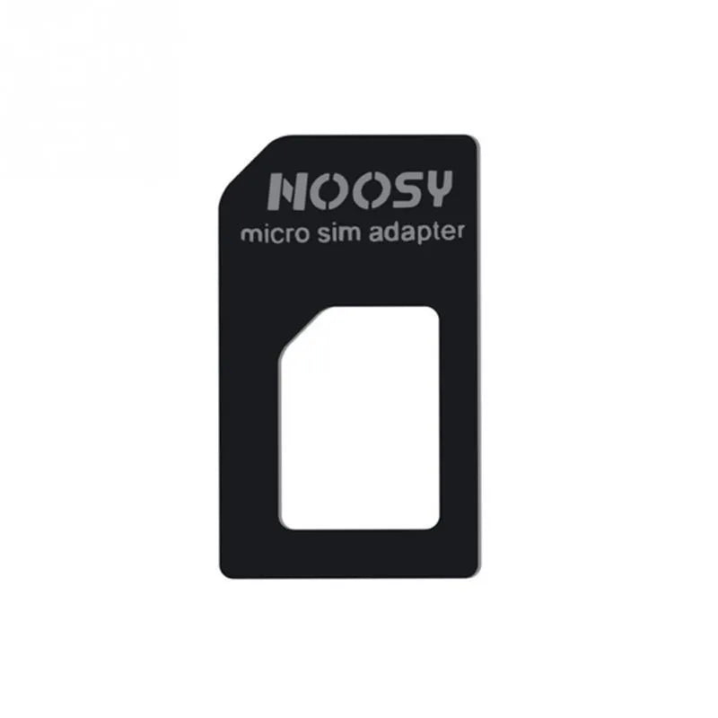 Three-piece SIM card cutter kit showing cutter tool, SIM tray removal tool, and SIM adapter