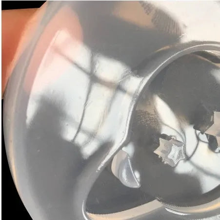 Silicone DIY mould for making full spherical epoxy resin planet ornaments, approximately 6.5 cm across.