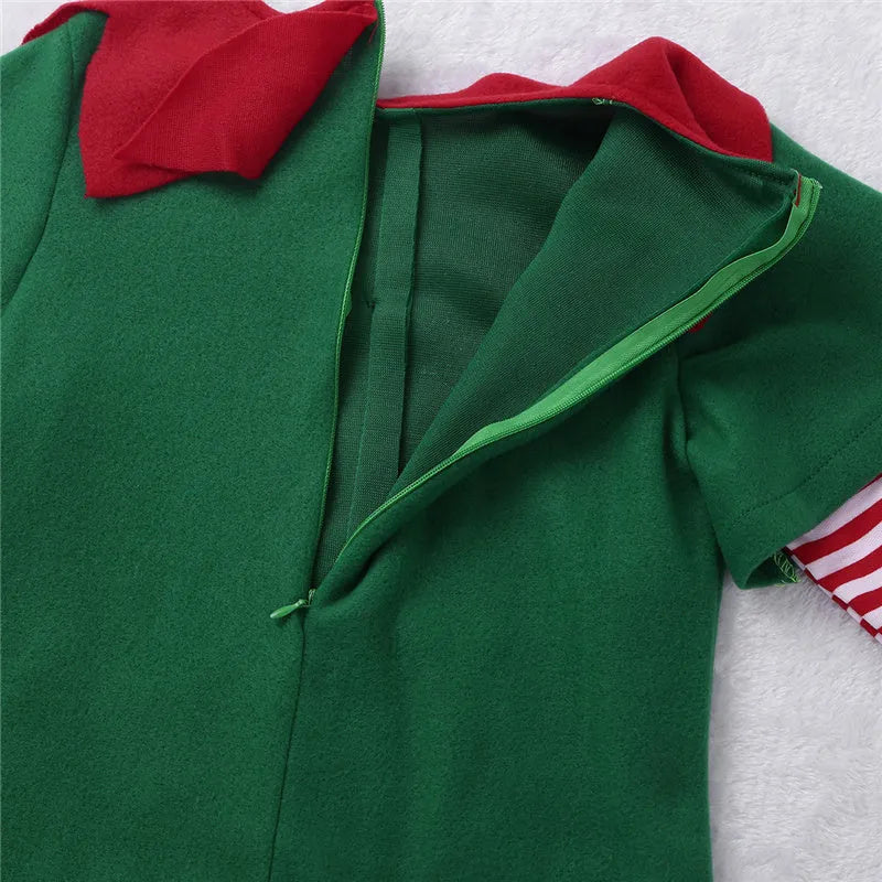 Unisex Christmas costume in polyester fibre, available in sizes 90-180cm for male and female wearers