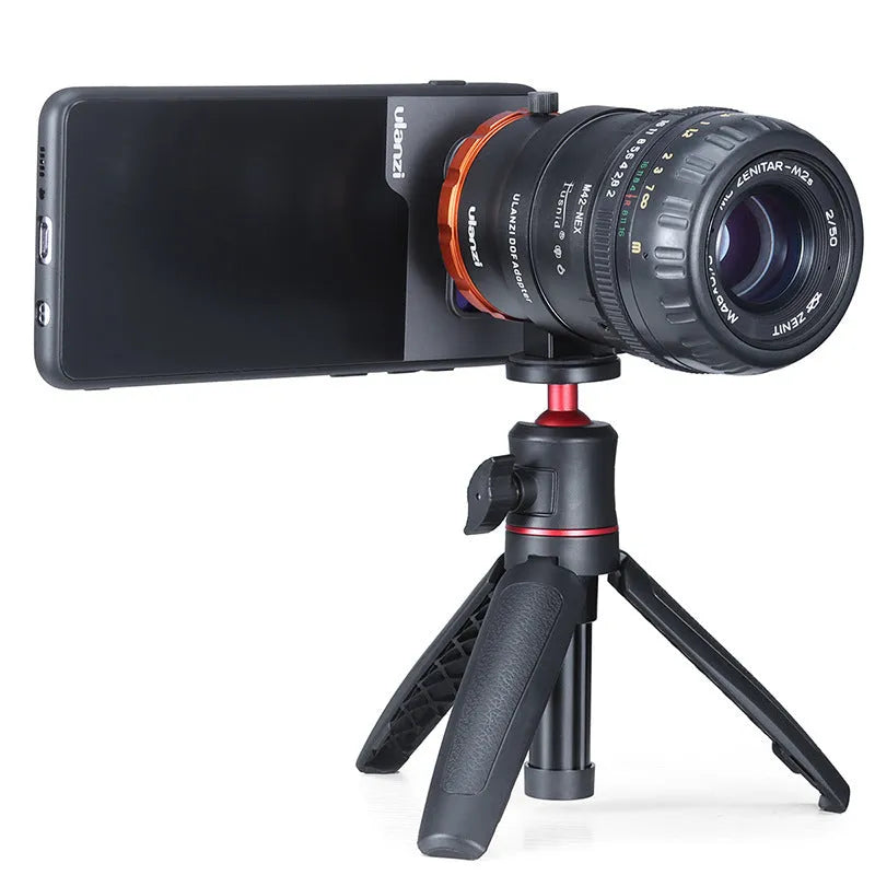Black mobile phone case for Samsung S10 Plus with aluminium back and camera lens design standing on a surface