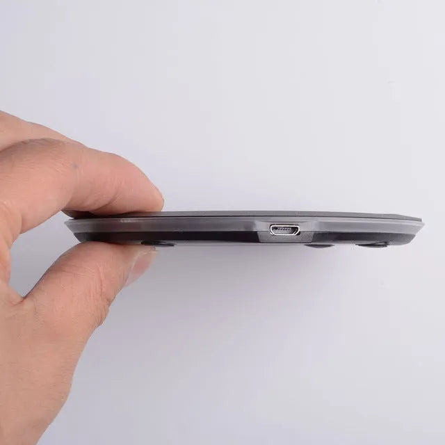 New ultra-thin wireless charger in black with indicator light USB powered