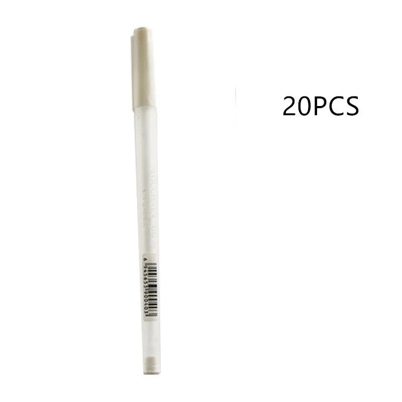 Touchnew highlight pen for card art with 0.8mm tip in golden, silver and white colours