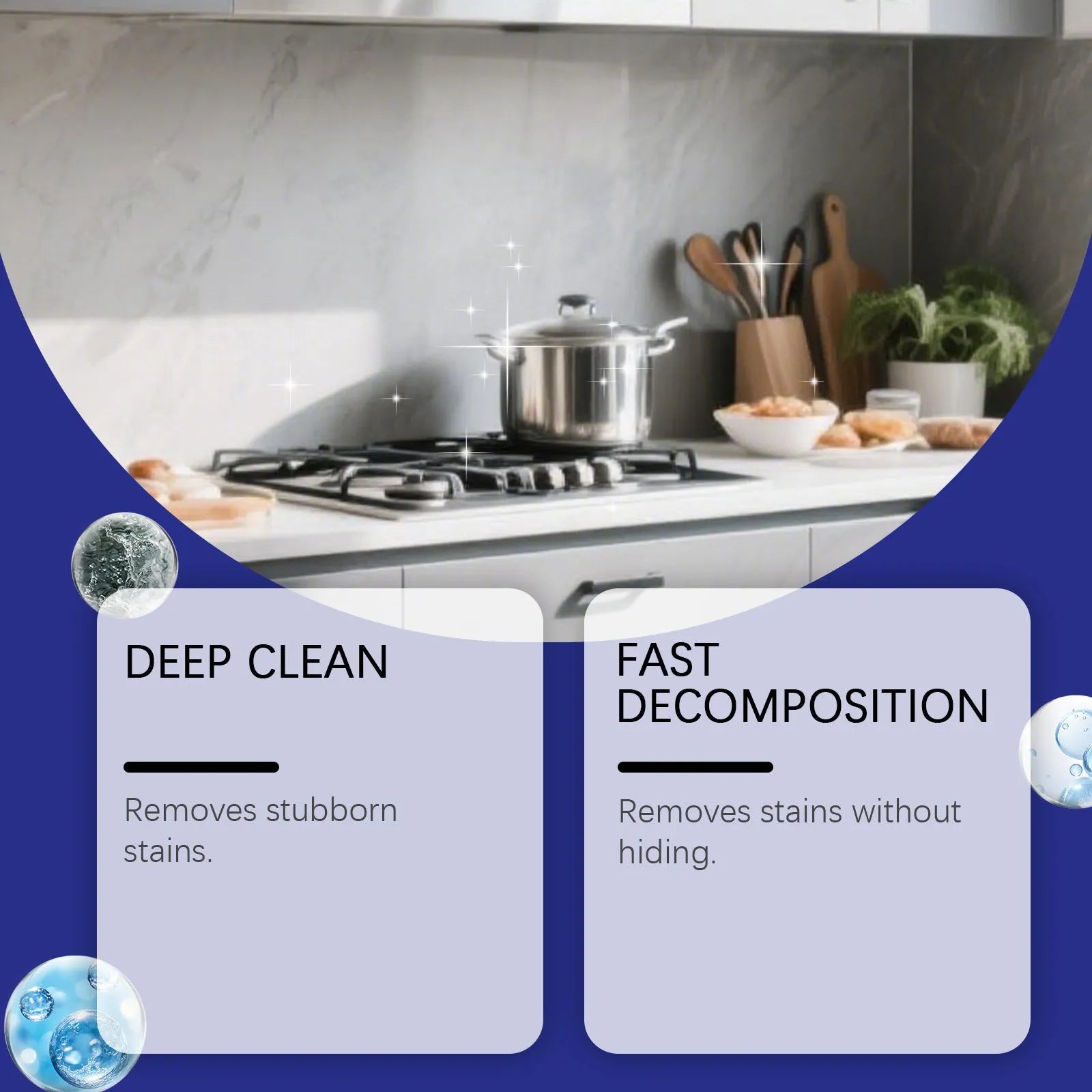 Household decontamination gel bottle with 237ml capacity for kitchen and bathroom cleaning