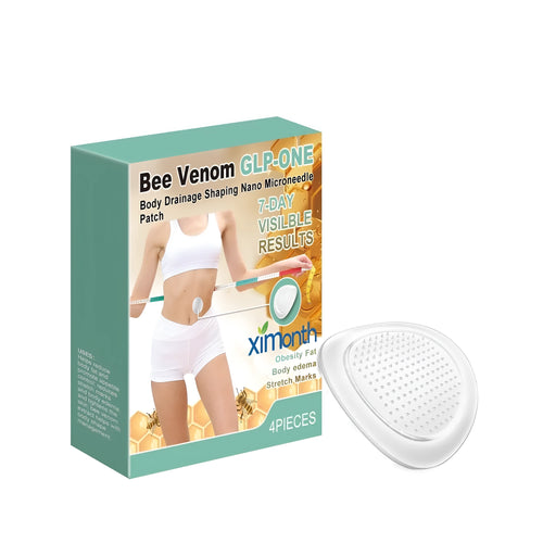 Four nano microneedle patches for body drainage and skin contouring