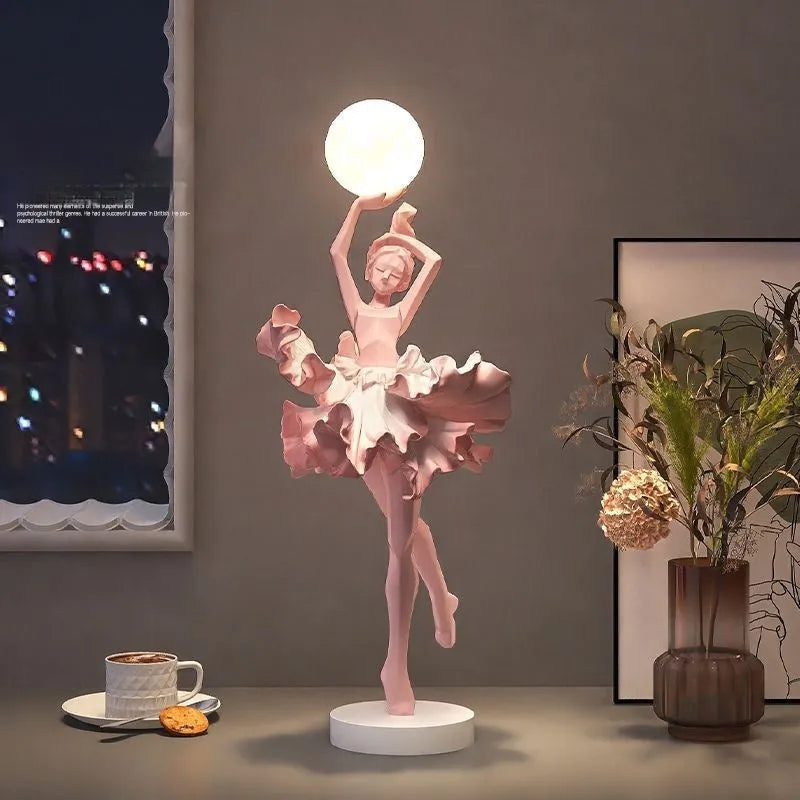 Resin decorative night light with USB charging in four colour options