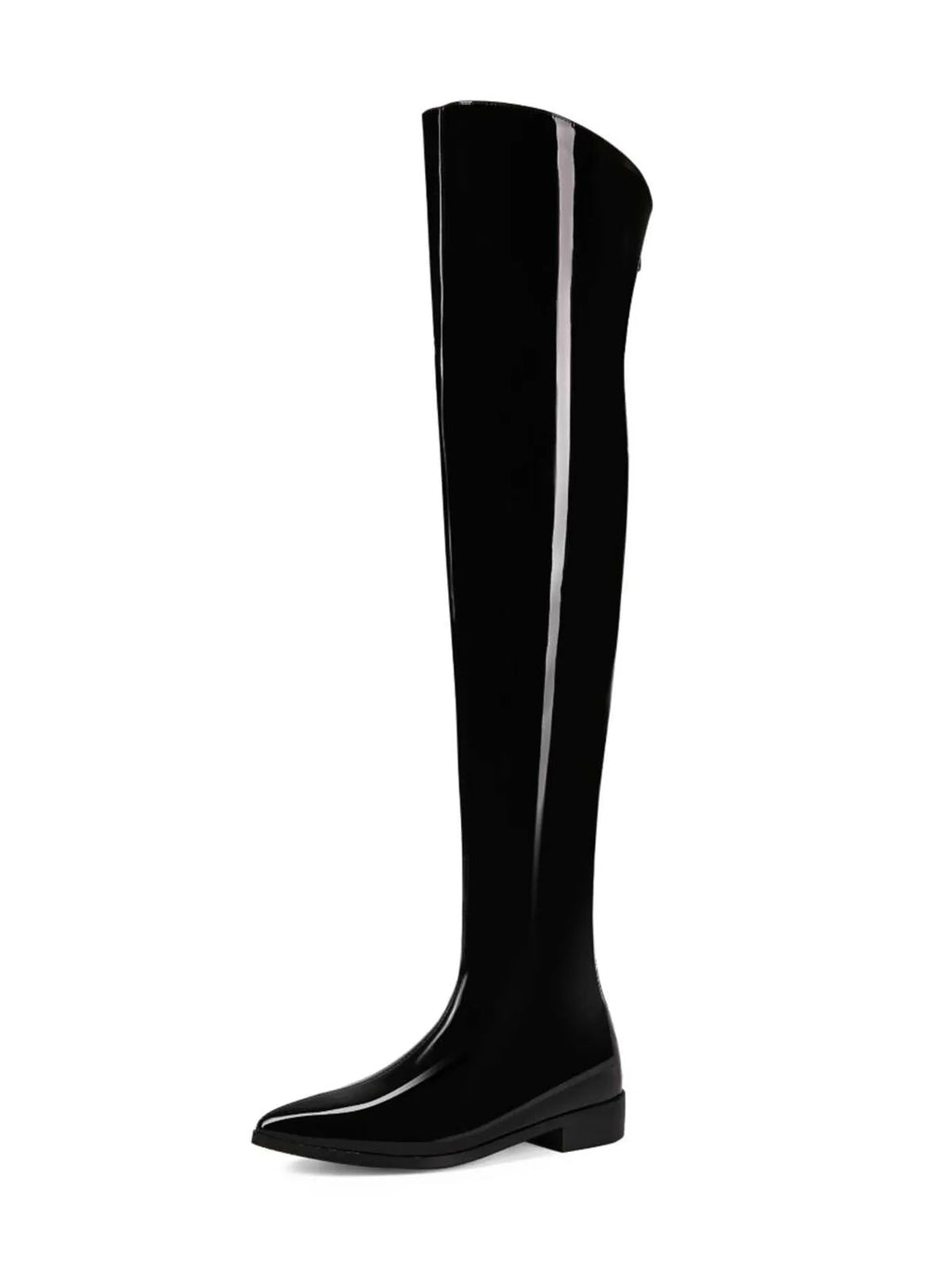 Bar Catwalk tall fashion boots in black with superfine fiber upper, mesh lining, rubber sole, and rear zipper closure