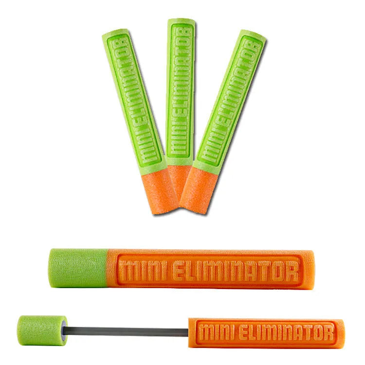Orange EVA foam handle water gun for children's outdoor summer games.