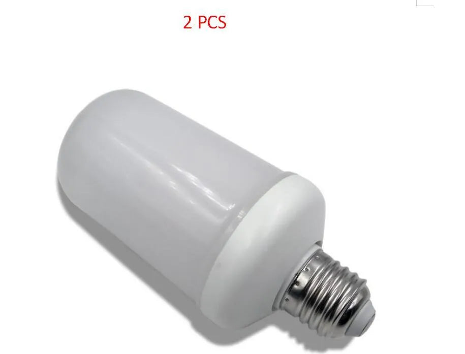 Atmosphere decorative flame effect LED lamp showing flickering fire emulation light