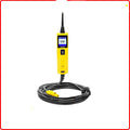 BT260 yellow automotive circuit voltage tester with LCD screen, LED lamp, and probe