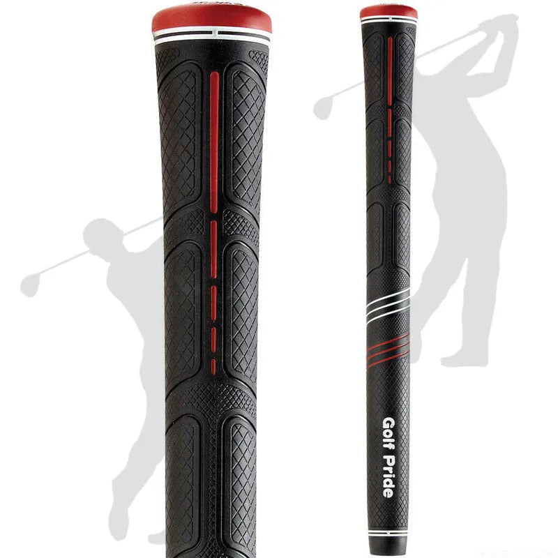 Blue PU golf grip for iron or wood clubs with non-slip surface pattern, midsize option