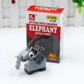 DIY building block pencil sharpener plastic animal manual 60x30x88mm elephant lion