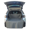 Waterproof pet car mat in black made from 600D Oxford cloth, size 133x204 cm