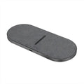 2 in 1 pair wireless charger black colour dual pad with indicator light and Type-C USB input
