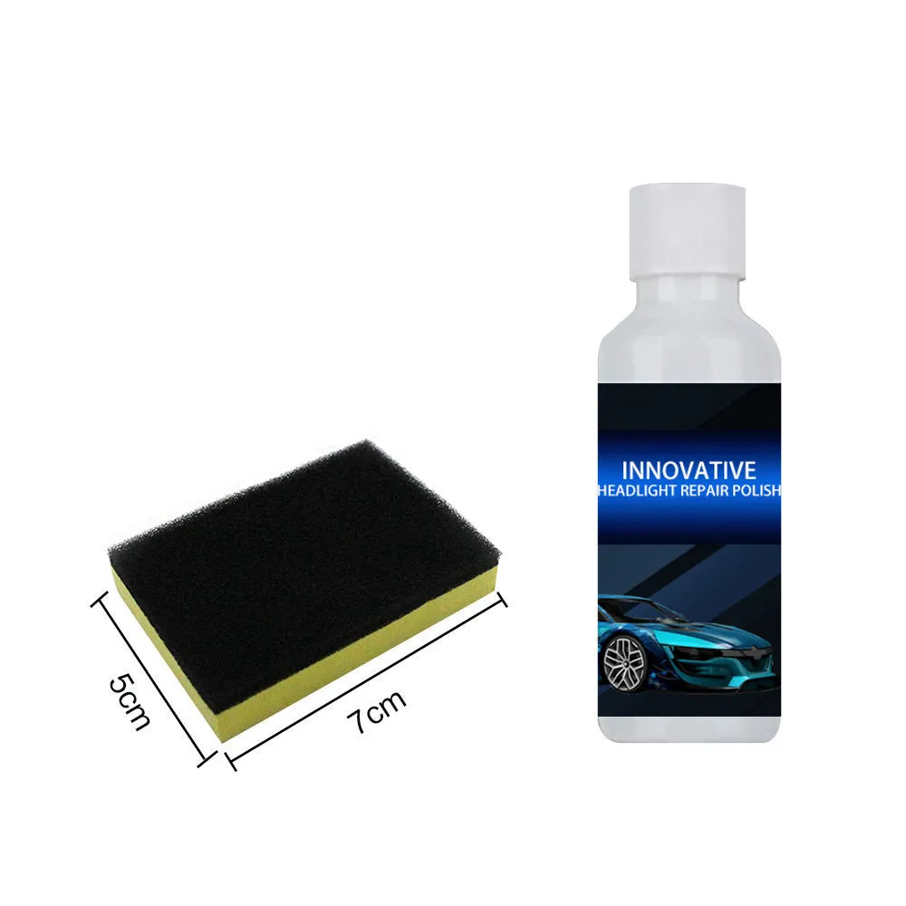 Car headlight repair fluid 20ml 30ml 50ml removes scratches yellowing oxidation no disassembly