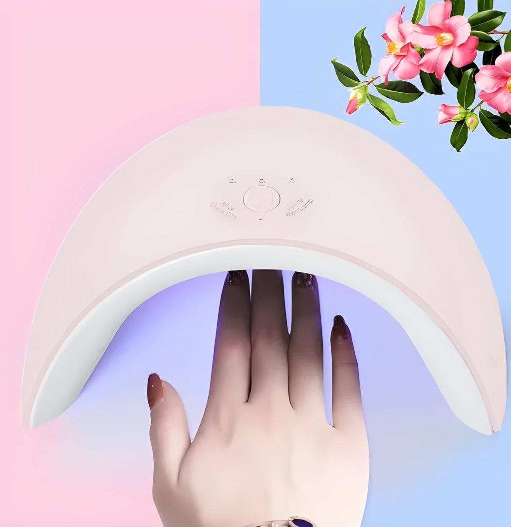 White 36W LED phototherapy nail lamp compact size for UV and LED gel curing