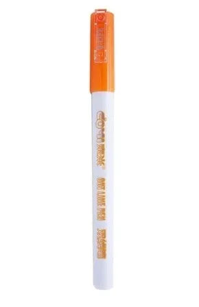 Set of eight multicolor plastic highlighters with assorted refill colours, 1mm tip, 140mm length