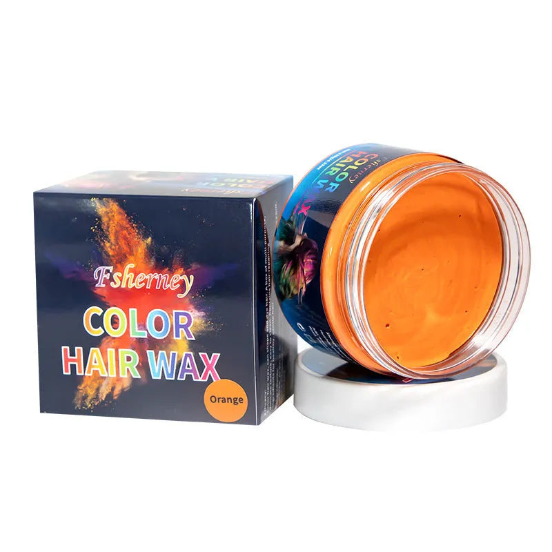 Jar of 120g coloured hair styling clay in one of nine available colours