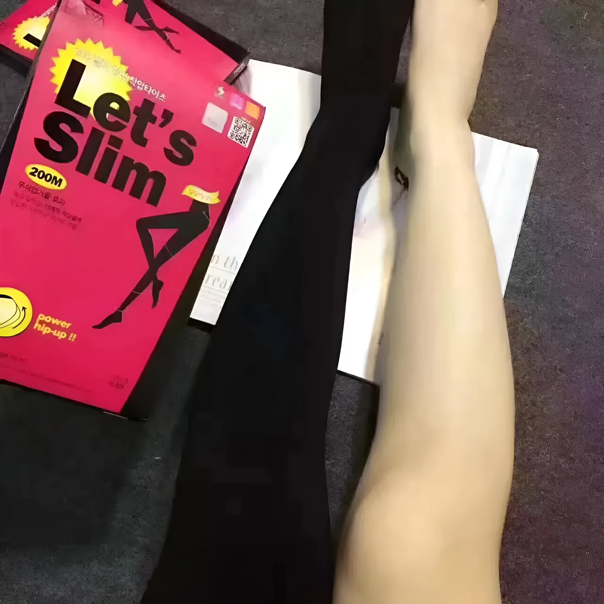 Beige and black stovepipe shapewear socks for hip and abdomen lifting support