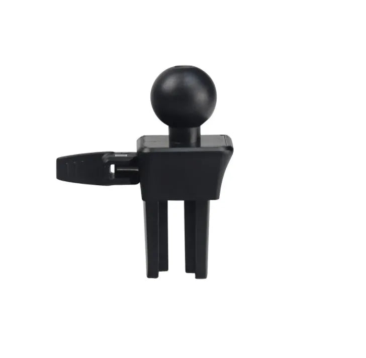 Black plastic universal car vent mobile phone holder with adjustable clamp